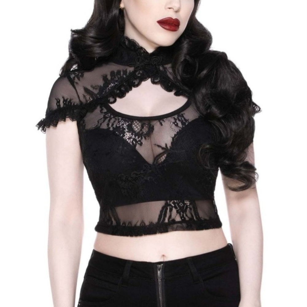 Killstar Rena Lace Crop Top